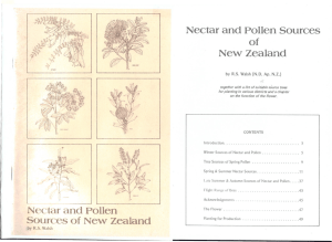 Nectar and Pollen Sources of New Zealand