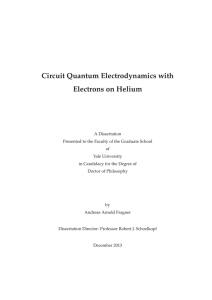3 Circuit Quantum Electrodynamics with Electrons on Helium
