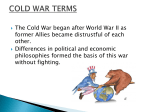 COLD WAR TERMS