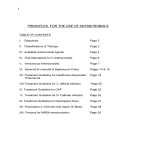 GUIDELINES FOR THE USE OF ANTIMICROBIALS