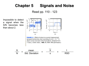Chap 5. Signals and Noise