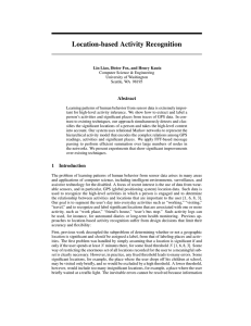 Location-based Activity Recognition