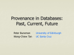 Provenance in Databases