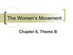 The Women`s Movement - Currituck County Schools