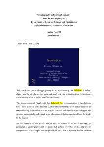 Cryptography and Network Security - Text of NPTEL IIT Video Lectures