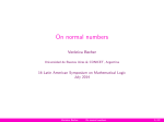 On normal numbers - Universidad de Buenos Aires