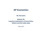 Long-run Implications of Fiscal Policy: Deficits and the Public Debt
