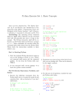 Python Exercise Set 1: Basic Concepts