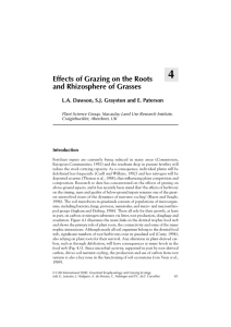 Effects of Grazing on the Roots and Rhizosphere
