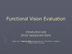 Functional Vision Evaluation - Stephen F. Austin State University