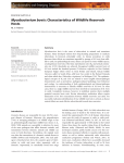 Mycobacterium bovis: Characteristics of Wildlife Reservoir Hosts