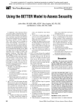 Using the BETTER Model to Assess Sexuality