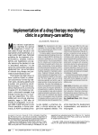 Implementation of a drug therapy monitoring