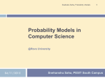 Probability Models in Computer Science