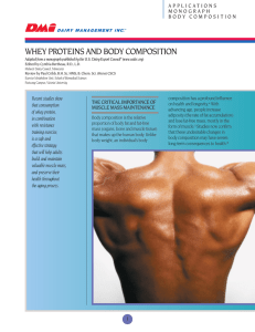 Whey Proteins and Body Composition