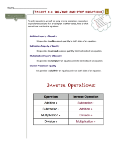 Inverse Operations - Flipped Math (Algebra)