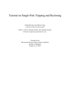 Tutorial on Single-Pole Tripping and Reclosing