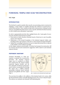 FOREHEAD, TEMPLE AND SCALP RECONSTRUCTION