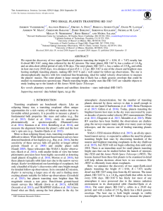 two small planets transiting hd 3167