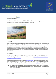 Coastal waters - Scotland`s Environment Web