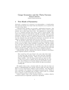 Gauge Symmetry and the Theta$Vacuum - Philsci