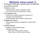 Material since exam 3