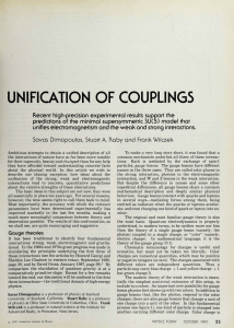 unification of couplings