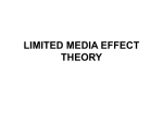LIMITED MEDIA EFFECT THEORY