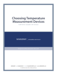 Choosing Temperature Measurement Devices