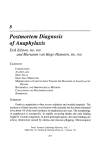 Postmortem Diagnosis of Anaphylaxis