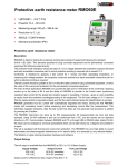 Protective earth resistance meter RMO60E