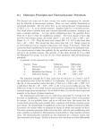 0.1 Minimum Principles and Thermodynamic Potentials