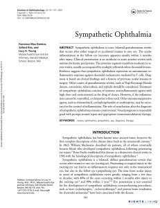 Sympathetic Ophthalmia