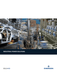 Industrial Power Solution Brochure May 2016
