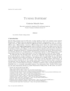 Tuning Systems