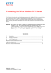 Connecting UniOP as Modbus/TCP Server