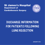 DISCHARGE INFORMATION FOR PATIENTS FOLLOWING LUNG