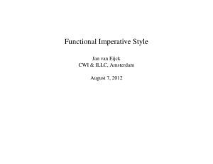 Functional Imperative Style