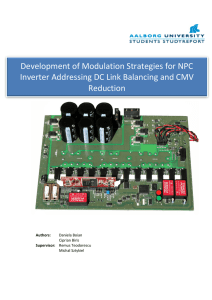 Development of Modulation Strategies for NPC Inverter Addressing