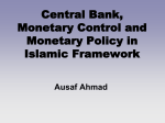 Monetary Policy in Islamic Framework by Ausaf Ahmad