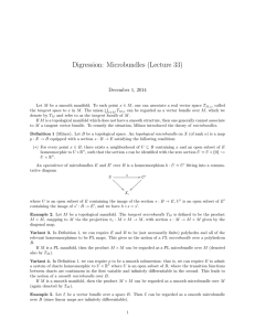 Digression: Microbundles (Lecture 33)