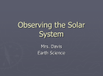Observing the Solar System