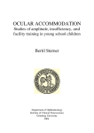 ocular accommodation - department of ophthalmology
