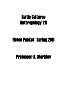 Celtic Cultures- Spring 2011 - Fullerton College Staff Web Pages