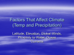 Factors that affect climate ppt