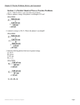 Section 1 A Particle Model of Waves: Practice Problems