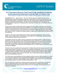 U.S. Preventive Services Task Force Finds Insufficient Evidence to