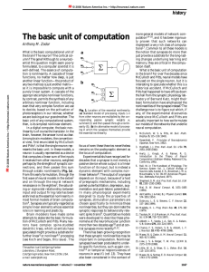 The basic unit of computation - Zador Lab