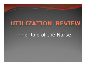 UTILIZATION REVIEW