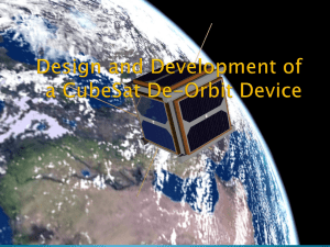 Design and Development of a CubeSat De